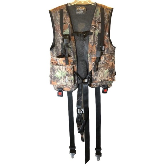 Big Game Treestands Safety Vest Matrix Camo Hunting 175-250lbs CR85-VLX -LG/XL - Picture 1 of 8